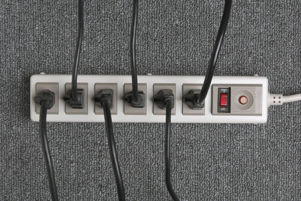 Electricians recommend using surge protectors