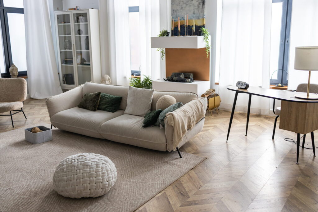 LVP flooring in living room