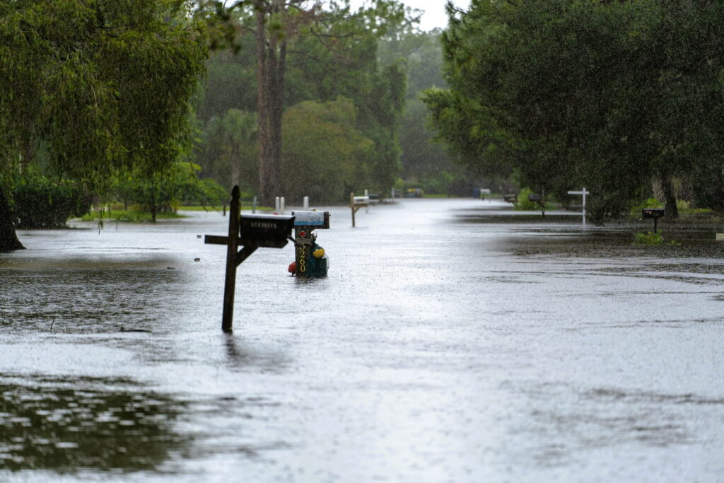 flooded street